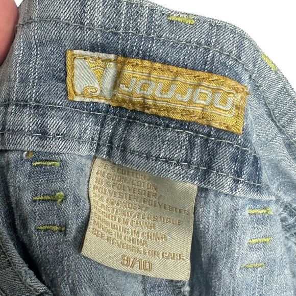 |EUC| JOUJOU Y2K Metal Belt Loop Accent Cropped Jeans - Picture 6 of 6